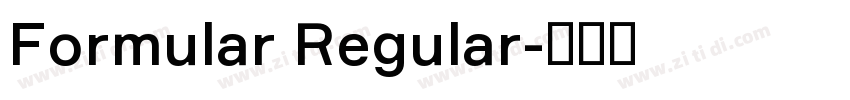 Formular Regular字体转换